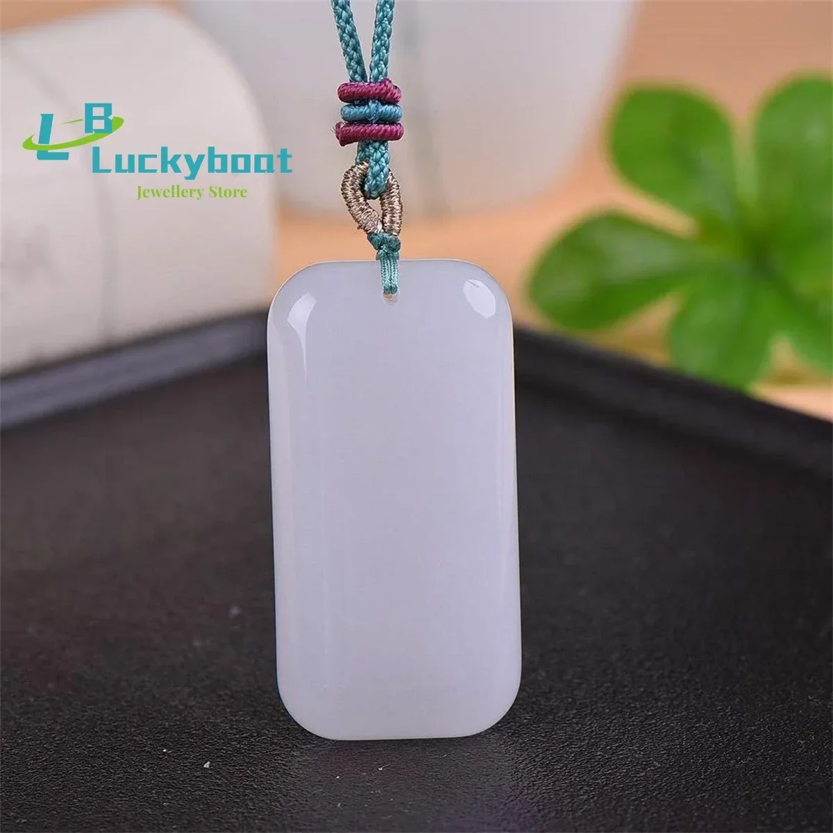 Natural Gold Silk Jade Ping An Brand Pendant Simple and Personalized Versatile Exquisite and Fashionable for Men and Women