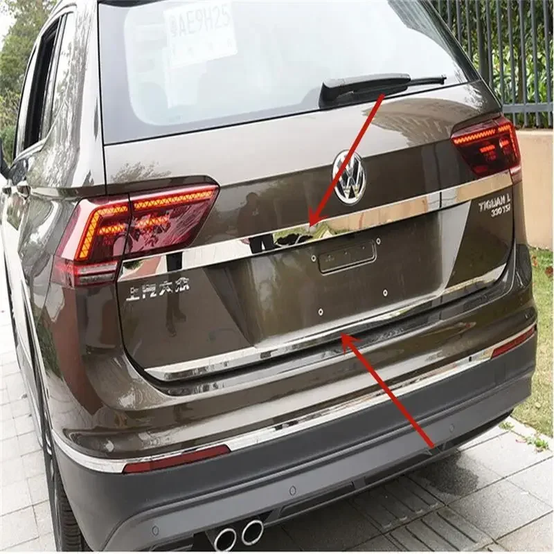 For Vw Volkswagen Tiguan 2 Mk2 2017 2018 2019 2020 2021 2022 2023 2024 Rear Trunk Lid Trim Cover Trim car assecories