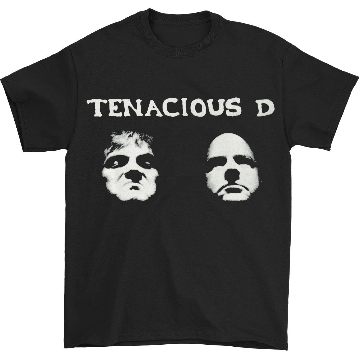 Tenacious D Queen Faces Graphic Print Summer Autumn Winter Men's and Women's Short Sleeved T-shirt Casual Loose Outdoor Street