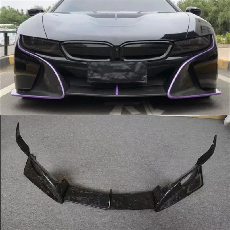 

For BMW i8 ReaI Carbon Fiber Front Bumper Lip Spoiler Kit