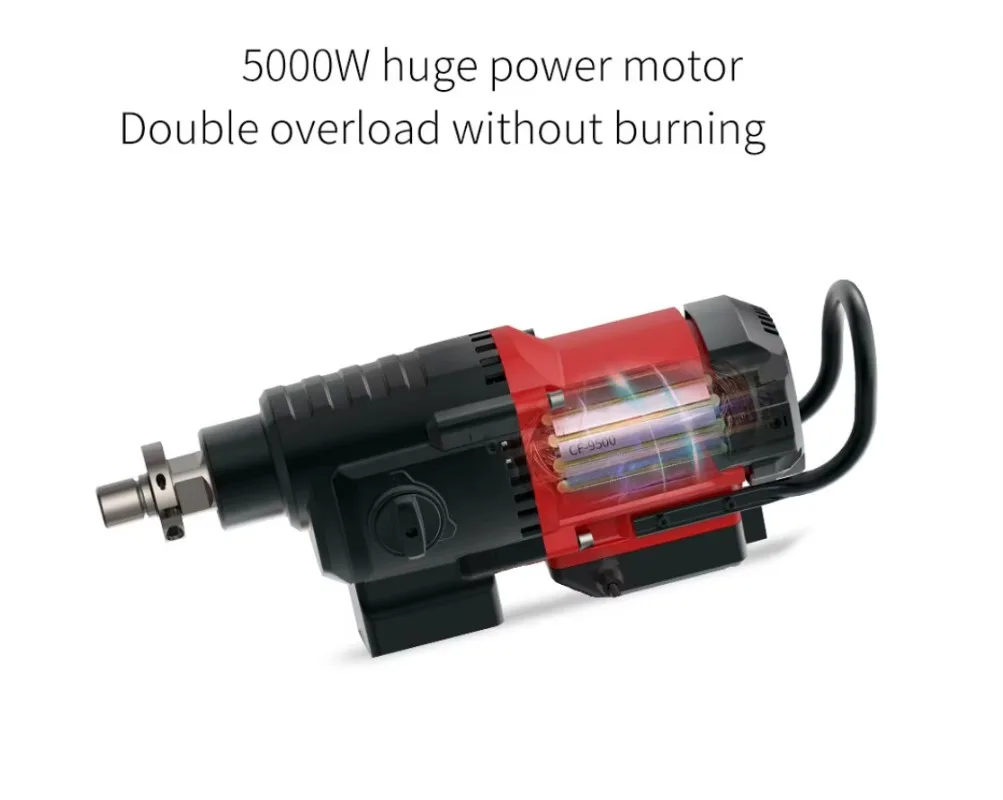 5000W Powerful Core Drill Machine - Two Speeds With Workloads Indicator ,Self-adaptive Drilling System, 1000mm High 3