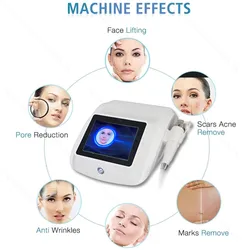 Machine qualifiée ale portable RF fractionnée Gold Microneedling, raffermissement de la peau, lifting du visage, dissolvant de déformage