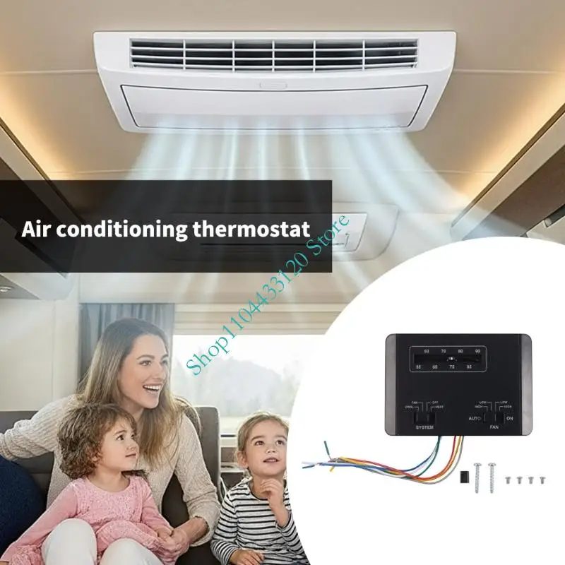 0XXD Temperature Regulation Regulator 7330G3351 12V Single Stage Heating Refrigerating Permanent ABS Simple User Friendly
