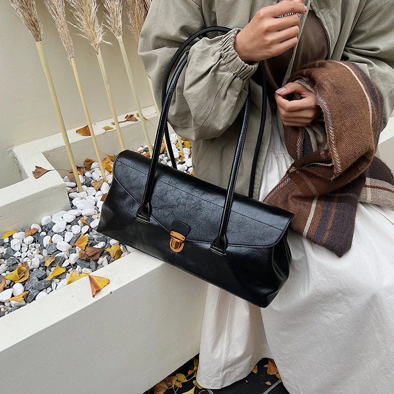 

Classic Elegant Shoulder Bag For Ladies, Leather Messenger Bag Designed By Luxury Brand Famous Designer Handbags