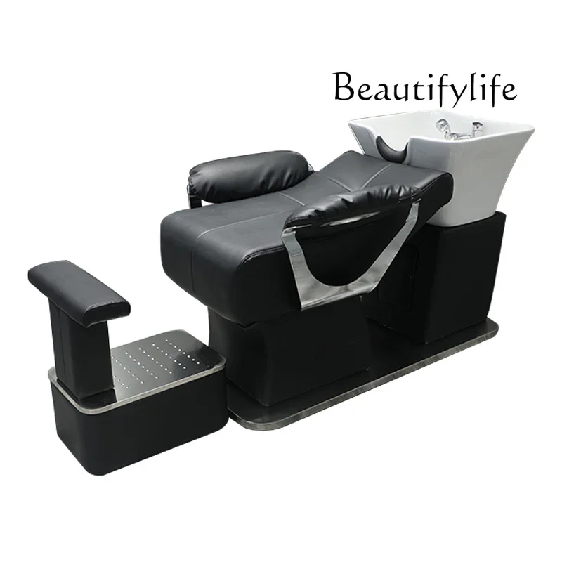 High-End Shampoo Chair  Saloon Dedicated  Salon Hair Salon Hair Salon Shampoo Chair Flushing Bed Lying Half