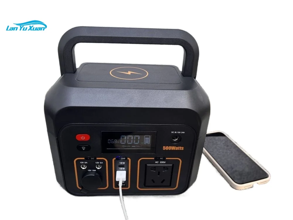 

Multifunctional mobile outdoor power supply 500w customized bank charger wirelessbank charger portable power