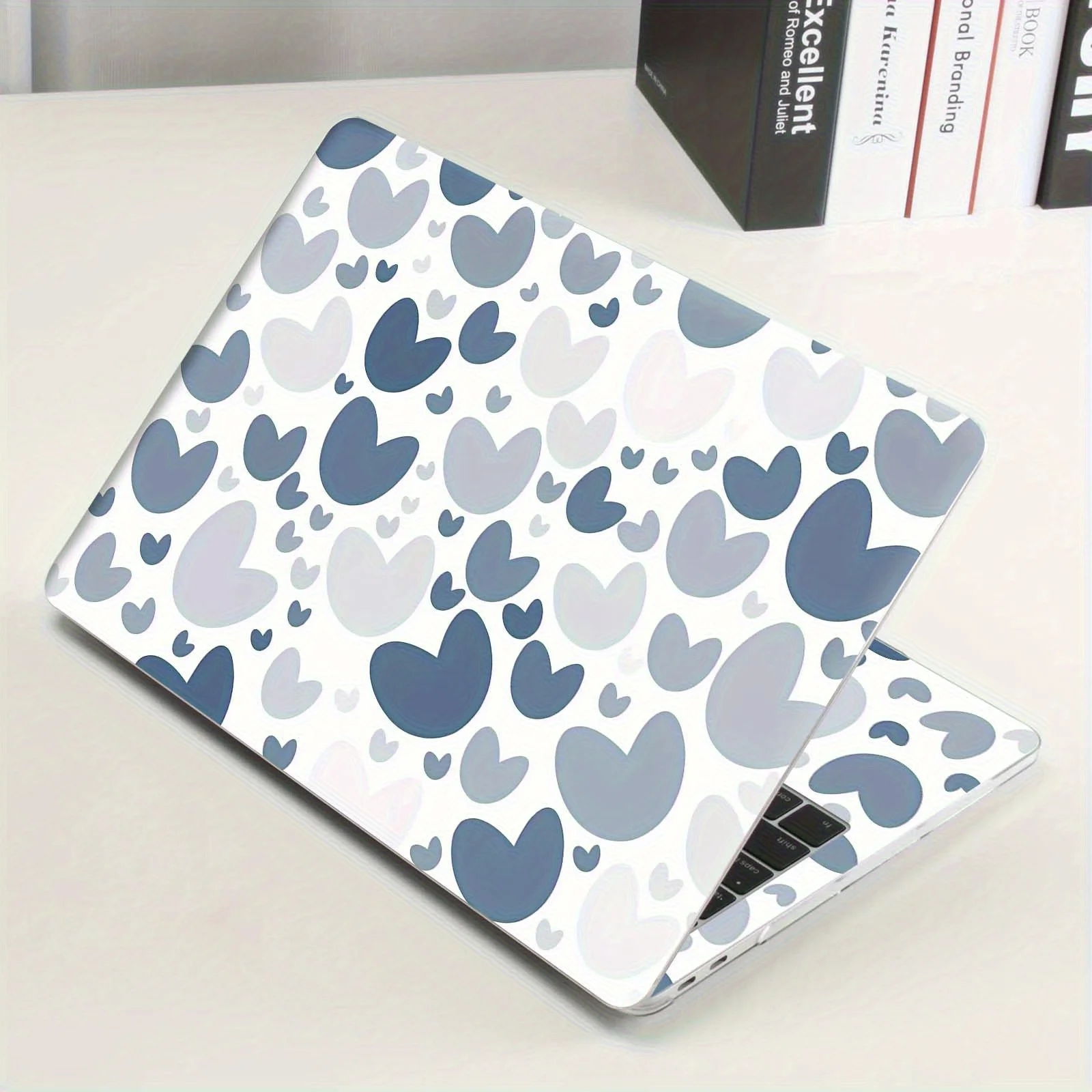 

Set of 2 Heart Rhythm Rendering Laptop Protective Films for 12-15.6-inch Laptops, Bright, Self-Adhesive Removable PVC Stickers