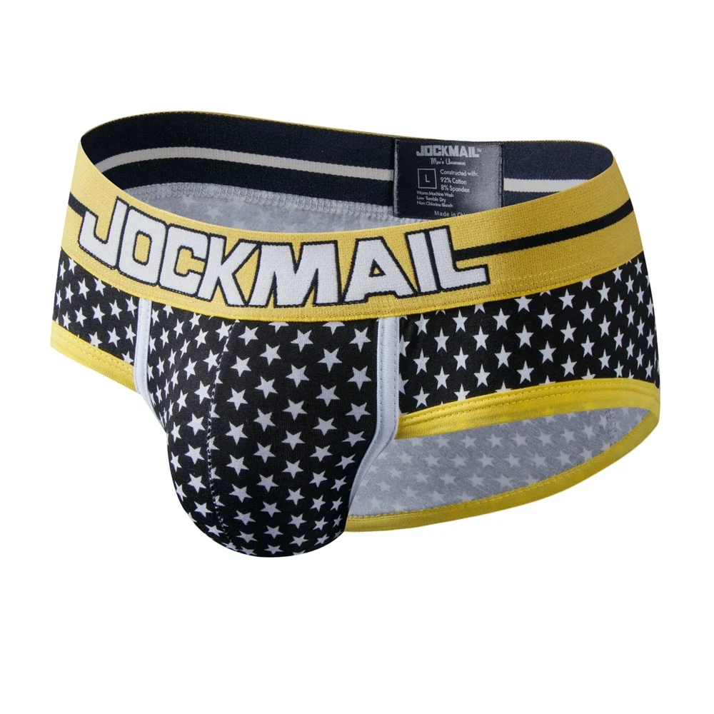 JOCKMAIL Men Underwear Briefs Cotton U Convex Sexy Men Briefs Slips Cueca Masculina Male Panties Calcinha Breathable Underpants