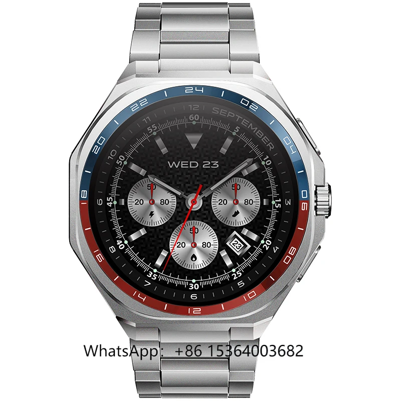 

TJXL-New 1.43"AMOLED Smart Watch Manufacturer for Man Aluminium Alloy IP68 Waterproof BT Call Fitness Tracker&Sport Monitor for