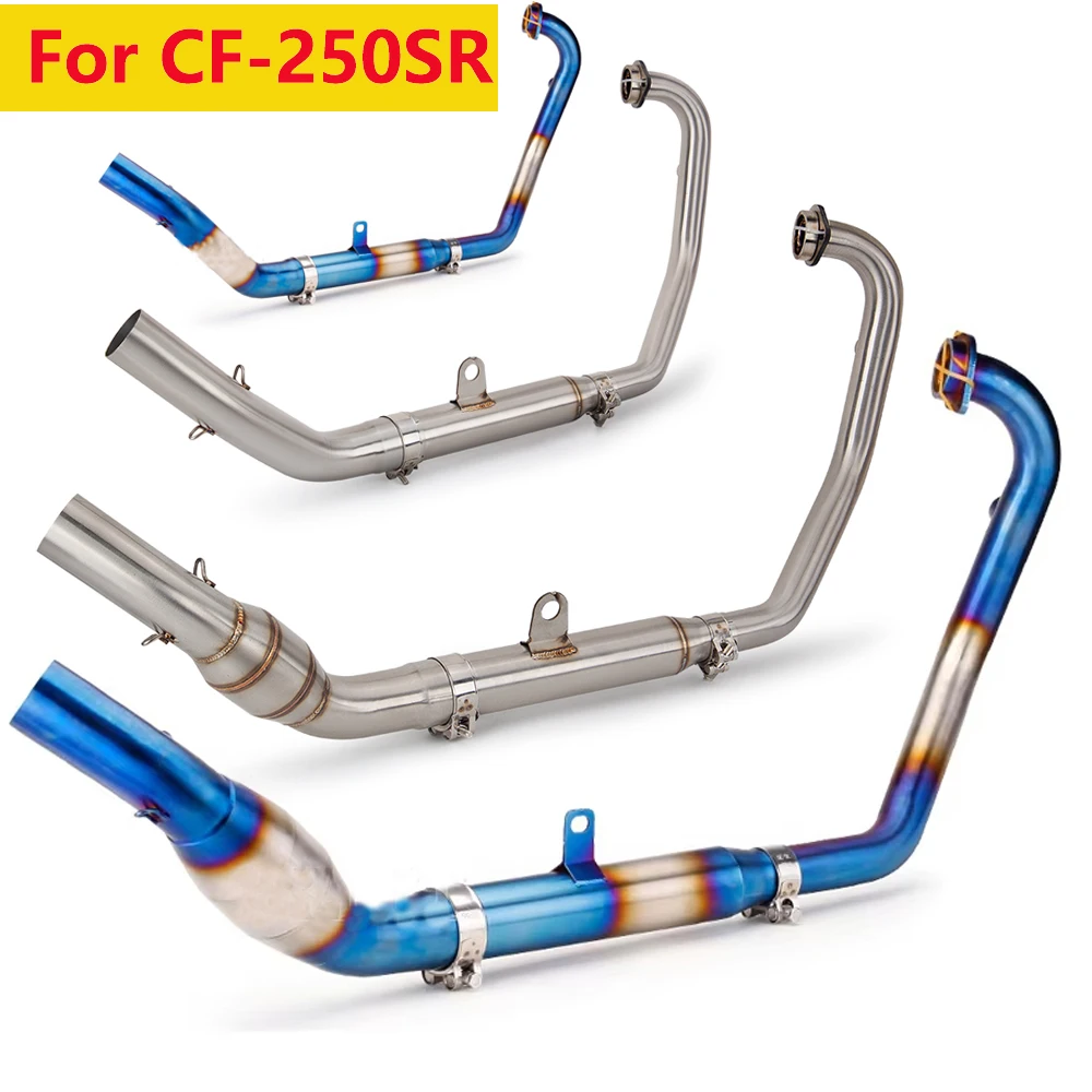 

Exhaust System For CF-250SR Full Stainless Steel Motorcycle Exhaust Muffler Escape CF250 250SR Exhaust51mm