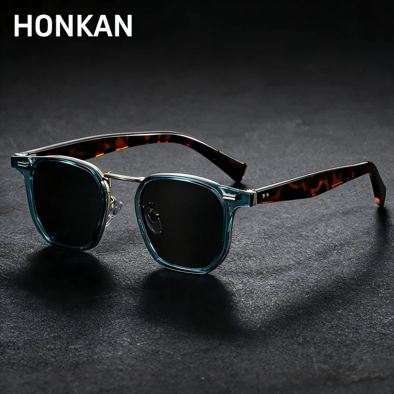 

Новые мужские квадратные ультралегкие солнцезащитные очки UV400, модные мужские противотуманные очки, солнцезащитные очки INS, солнцезащитные очки высокого качества с заклепками