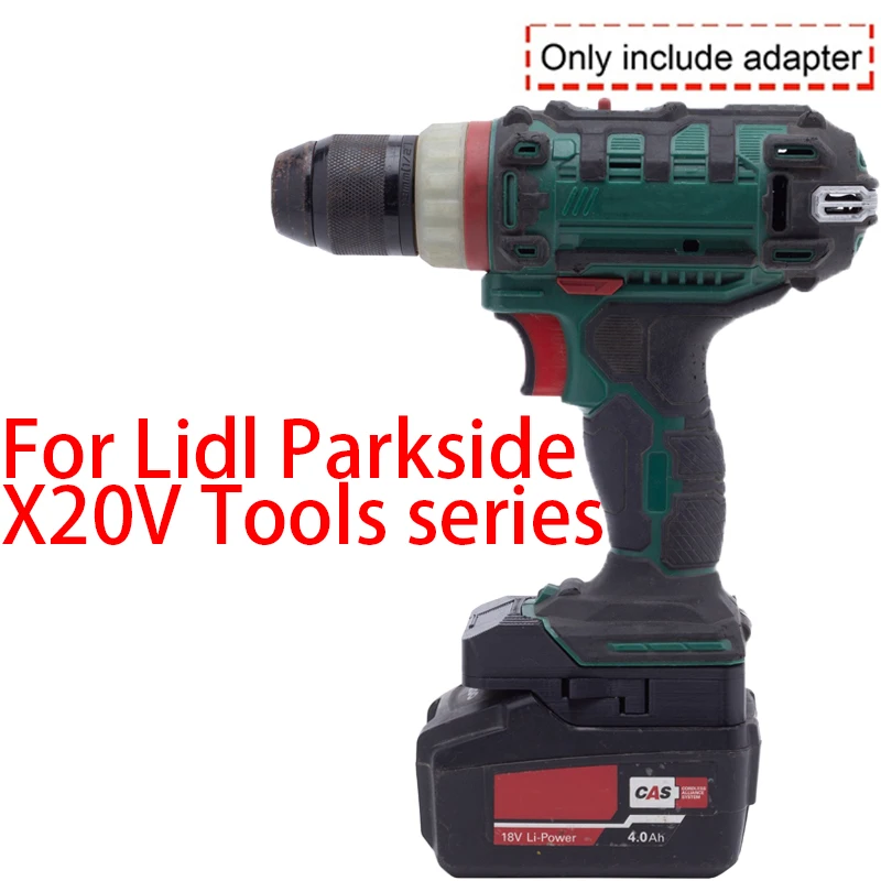 Battery Adapter for Lidl Parkside X20V Li-Ion Tools Converts to Metabo 20V Li-Ion Battery Adapter Power Tool Accessory