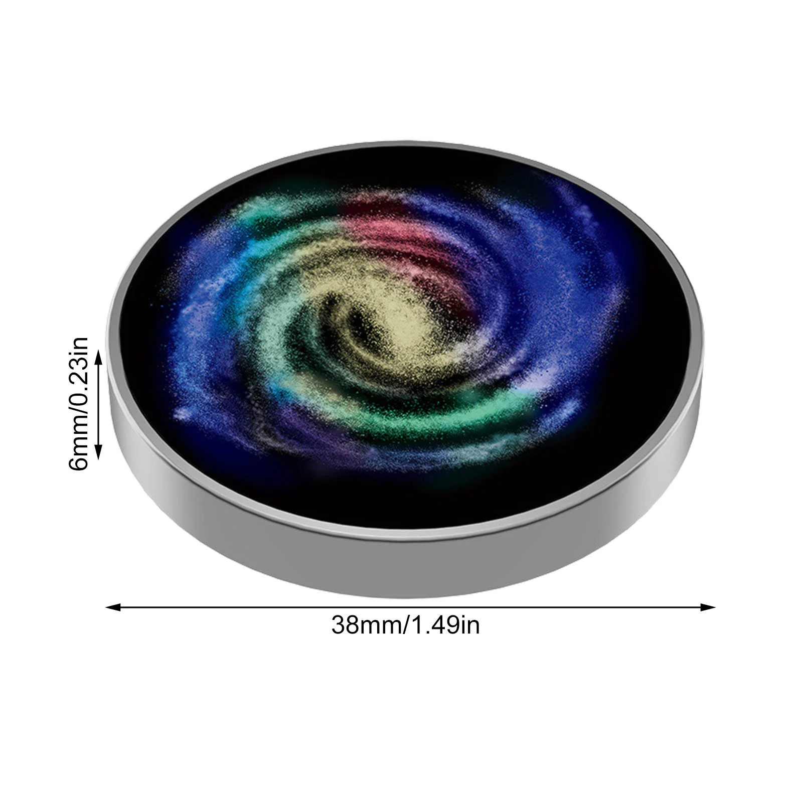 Stainles Steel Decompression Gyroscope Toy Stress resistant Metal Fingertip Rotating Gyroscope Table Galaxy Star Children\'s Gift