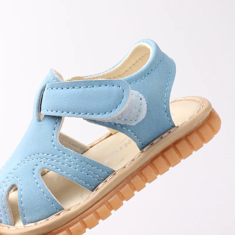 Baby Sound Shoes Summer Children Shoes Baby Boy Shoes Soft Bottom Anti Slip 0-2 Years Old Baby Girl Sandals Toddler Shoes