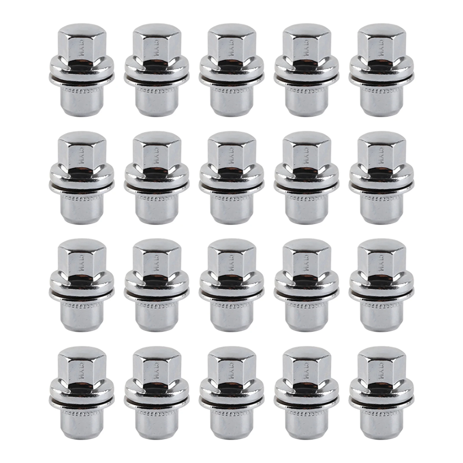 20 Pcs Car Stainless Steel Wheel Nut for Discovery 3 4 5 Range Rover Sport LR068126 For Mitsubishi Acura Mazda