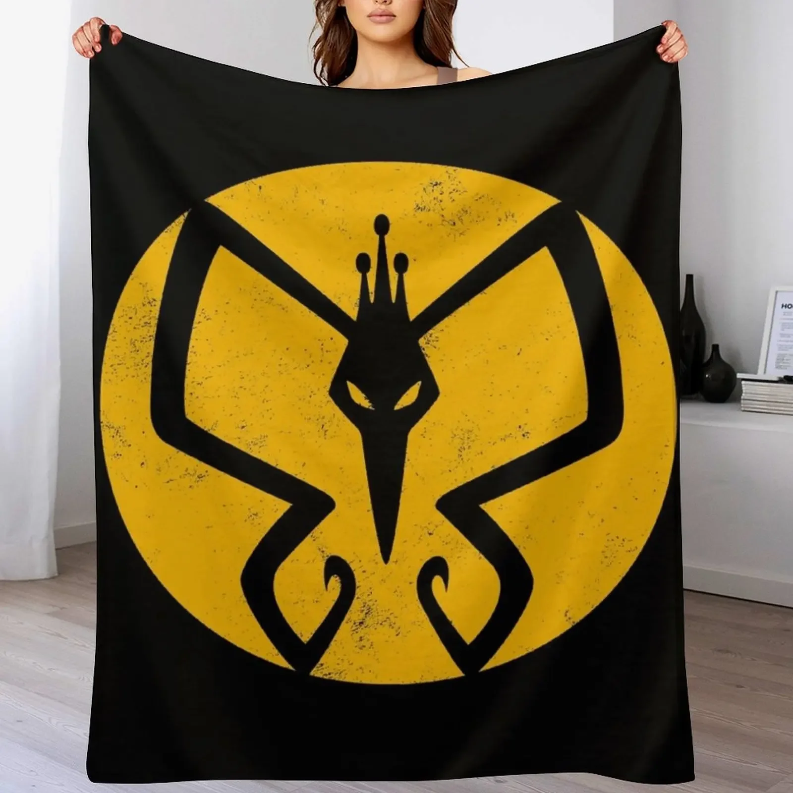 

The Monarch logo — The Venture Bros. Throw Blanket Luxury Brand Retros Travel Cute Plaid Blankets