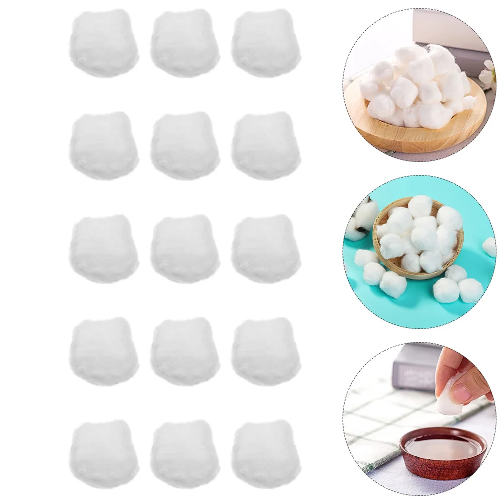 

1000Pcs Cupping Store Tampon Non Medical Non Tampon (White) Sterilized Cotton Balls Alcohol Cotton Balls