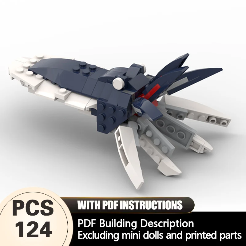 

Creators Animal Series Model MOC Building Bricks Realistic Cuttlefish Modular Technology Gifts Holiday Assemble Children Toys