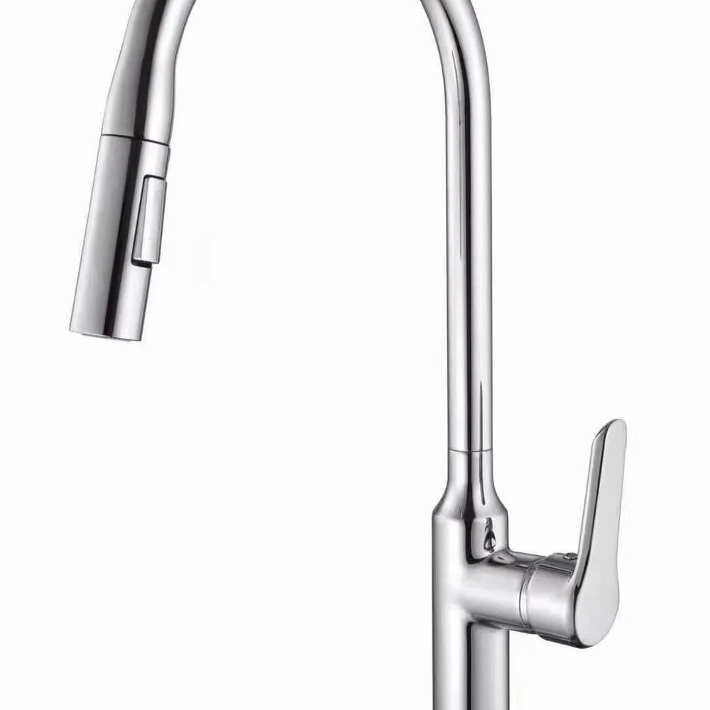 Universal Pull Out Kitchen Faucet Spray Head Replacement Parts Extendable Sink Tap Nozzle Anti Splash High Pressure Sprayer