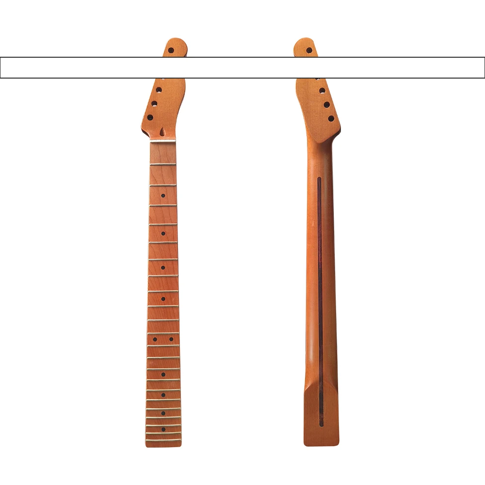 

Roasted Maple TL Guitar Neck Satin Finished Canadian maple 22 Frets Tele style Electric guitar Parts Custom DIY Accessories