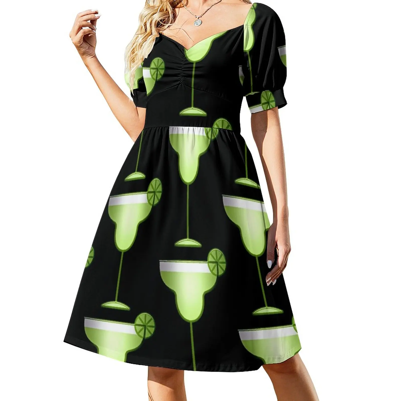 

Minimalist Illustration of a Lime Margarita Drink Dress clothes dress party evening elegant luxury celebrity dress