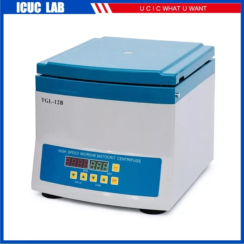 TGL-12B Benchtop High Speed Digital Micro Blood Plasma Hematocrit Centrifuge Machine Canreifuga for Laboratory