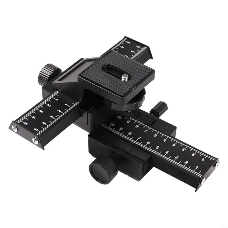 1/4Inch Screw Hole 4 Way Focusing Slider Close Up Photography for DSLR Camera Standard Aluminum 83CF