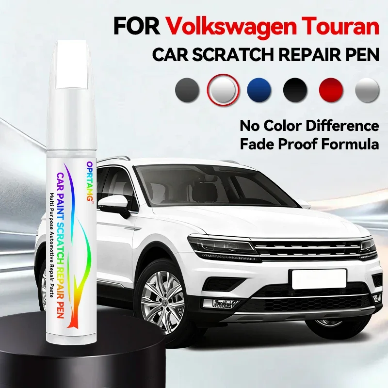 

Ручка-корректор для ремонта автомобильной краски Volkswagen Touran, средство для удаления царапин, аксессуары для авто, черный, белый, синий LA5J, серебристо-серый B7X