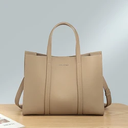 BEEP New Luxury Handbags Women Bags Designer Leather Cowhide Leather Tote Bag Women Capacity Crossbody Bags