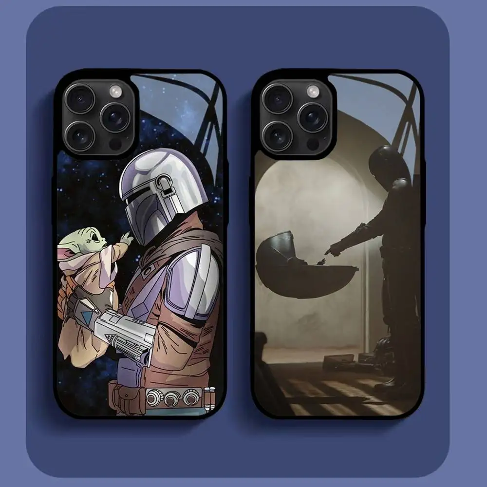 

The M-Mandalorian Phone Case For IPhone16 15 14 13 12 11 Pro Xs Max Mini XR X 7 8 Plus Luxury Mirror Hard Funda