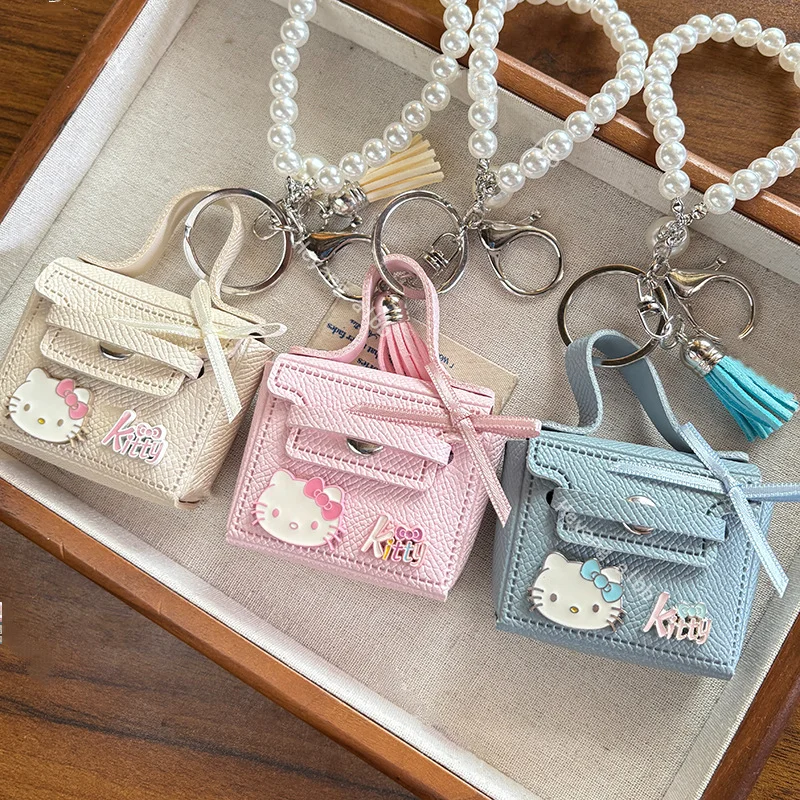 

Sanrio Hello Kitty summer new model fashionable exquisite bag bag keychain cute headphone case creativity mobile phone pendant