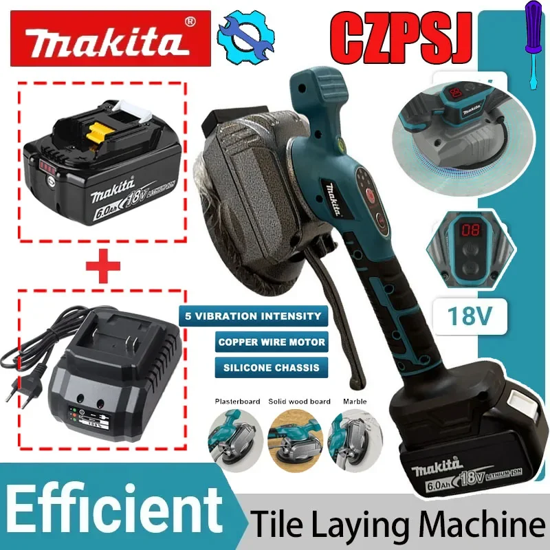 

Аккумуляторная машина для укладки плитки Makita 18В, интеллектуальная машина для выравнивания плитки, вибрационный плиткоукладчик, электроинструмент с зарядным устройством