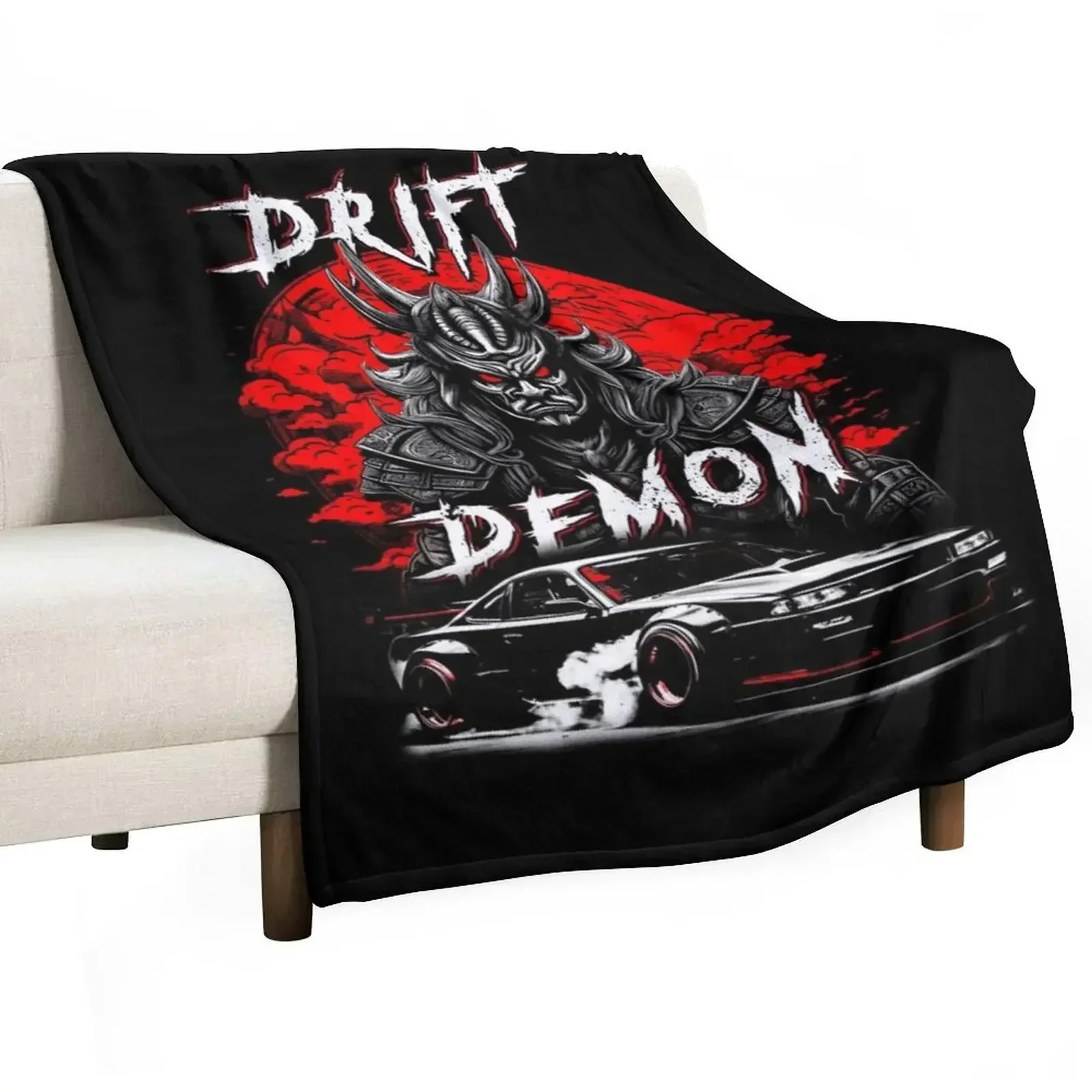 

Drift Demon Samurai JDM Car Drifting Phonk Music Trash Gang Japan Style Throw Blanket Stuffeds Bed covers Blankets