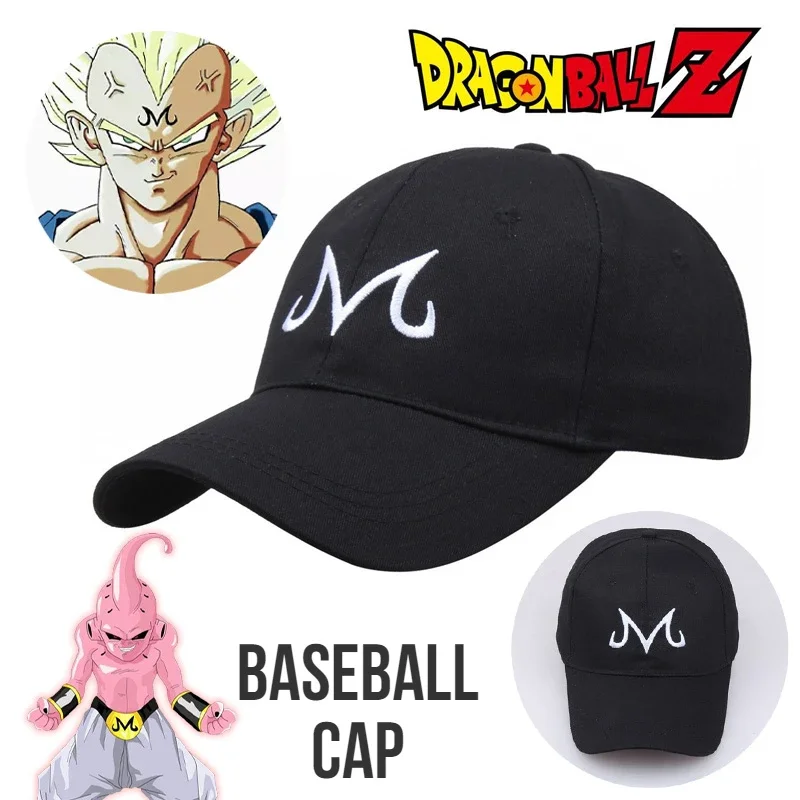 Dragon Ball Vegeta Majin Buu Baseball Caps Snapback Hats Adjustable Sports Caps Hip Hop Hats Trendy Solid Colors for Men Women