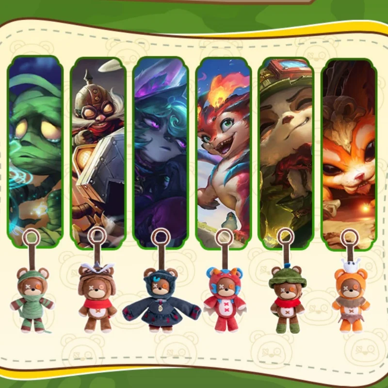 Original League Of Legends Tibbers Cosplay Series Blind Box Kawaii Keychain Decora Mystery Box Anime Figure Collection Kids Gift view 6