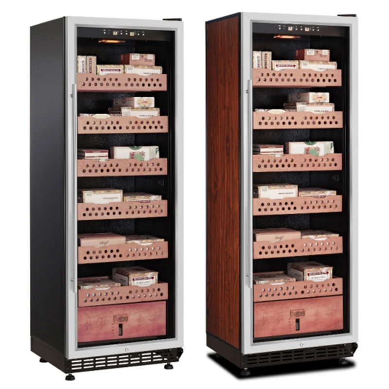 

Stainless Steel Electrical Humidor Cabinet Automatic Humidifier Cigar Humidor with Humidifier