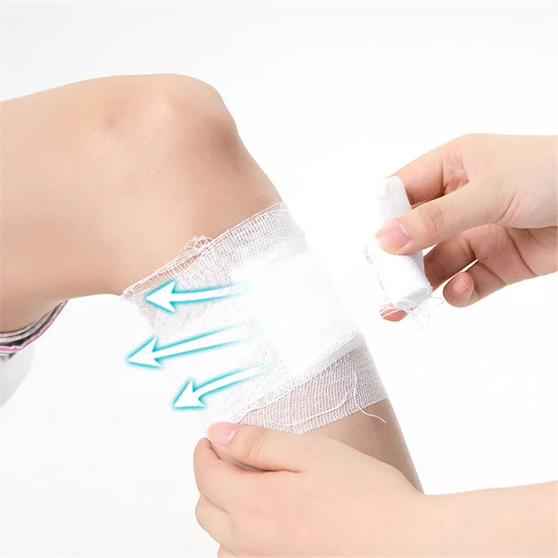 

5Pcs/Set PBT Elastic Dressing Bandages Breathable First Aid Kit Gauze Wound Dressing Patch Emergency Care Bandage