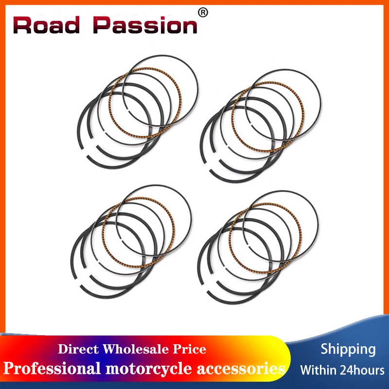 Road Passion 1/4Sets Motorcycle 64mm STD Piston Rings For KAWASAKI ZX600 Ninja ZX-6 ZX600 ZZ-R600 ZX 600 ZZR600 ZZR ZZ R600