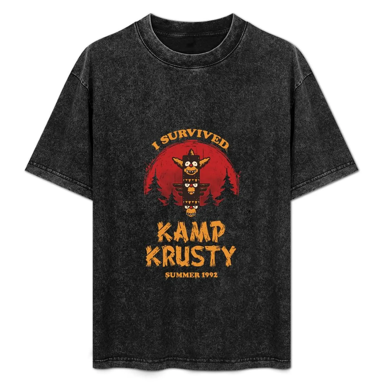 I Survivied Kamp Krusty T-Shirt plain custom t shirt t shirts for men cotton