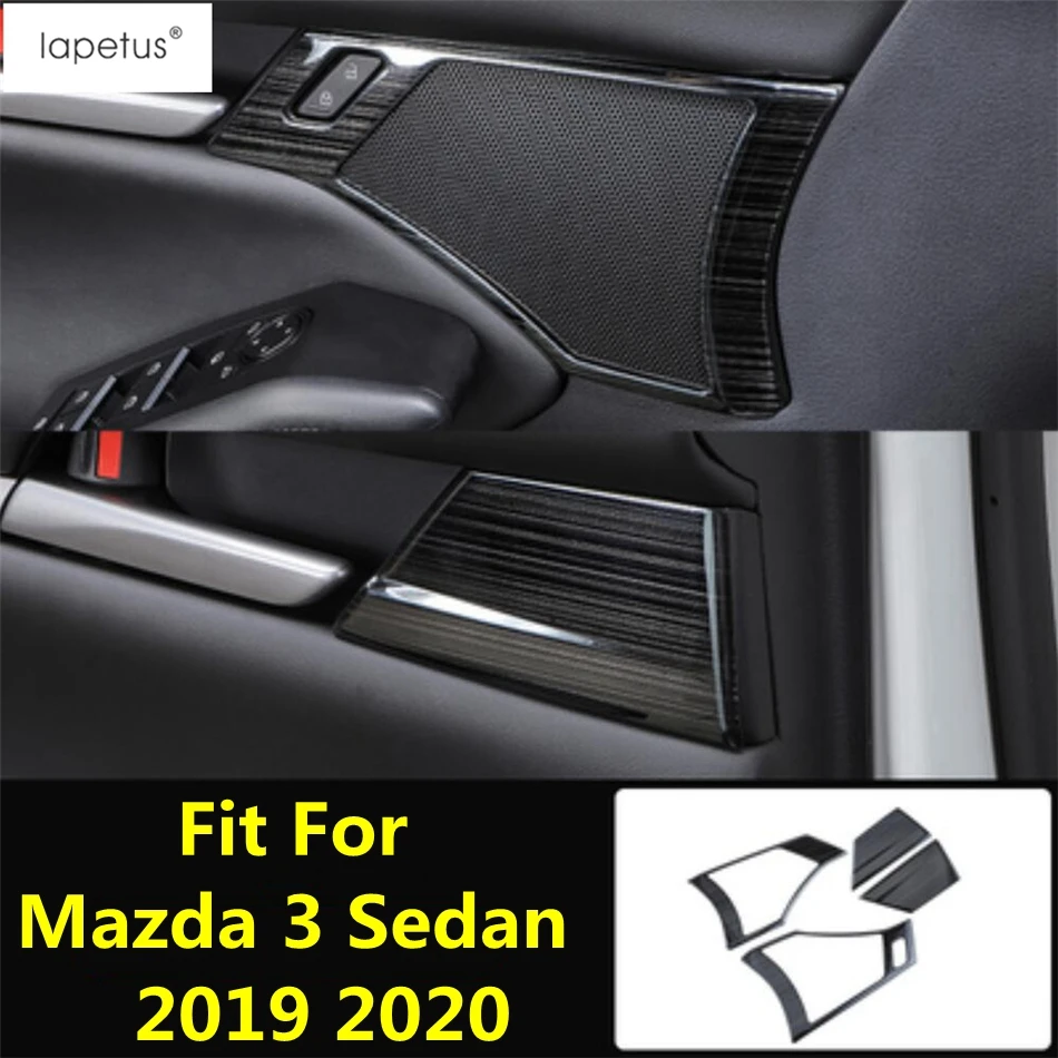 

Inner Door Handle Bowl Frame Decoration Molding Cover Trim Fit For Mazda 3 Sedan 2019 2020 Carbon Fiber Accessories Interior Kit