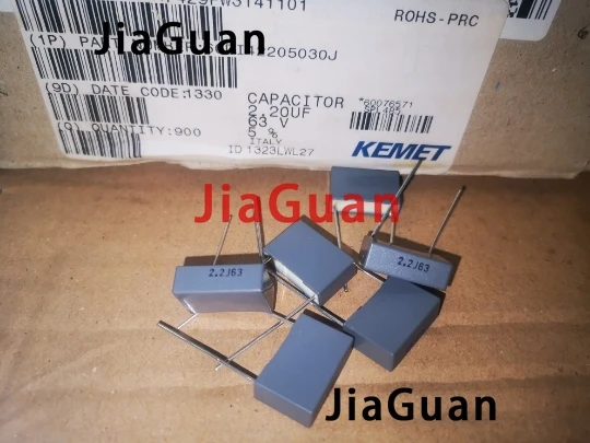 

20PCS AV R60 2.2UF 63V P15MM copper film capacitor KEMET 225/63V MKT Italy 2.2uF/63v 225 free shipping
