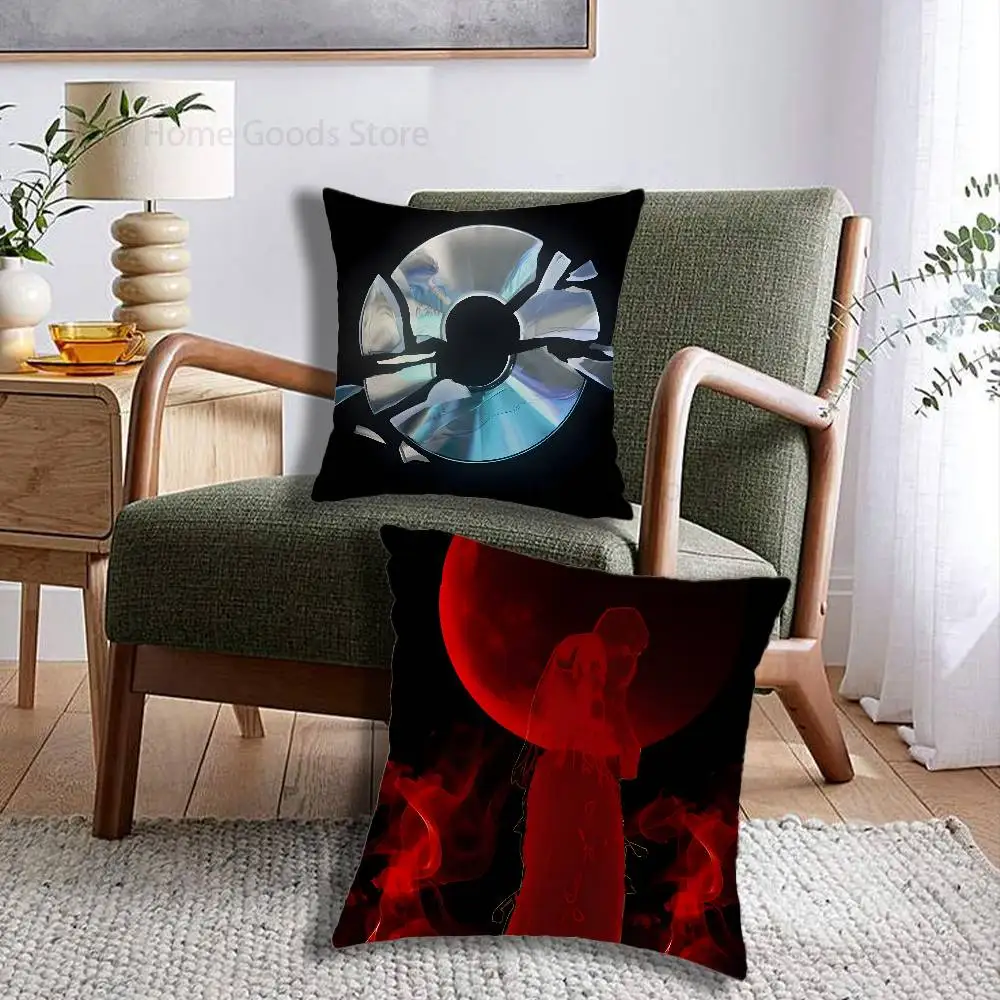 Dark Aesthetic C-Chase Atlantic Print Throw Pillow Cover Square Cushion Case for Living Room Bedroom Decor