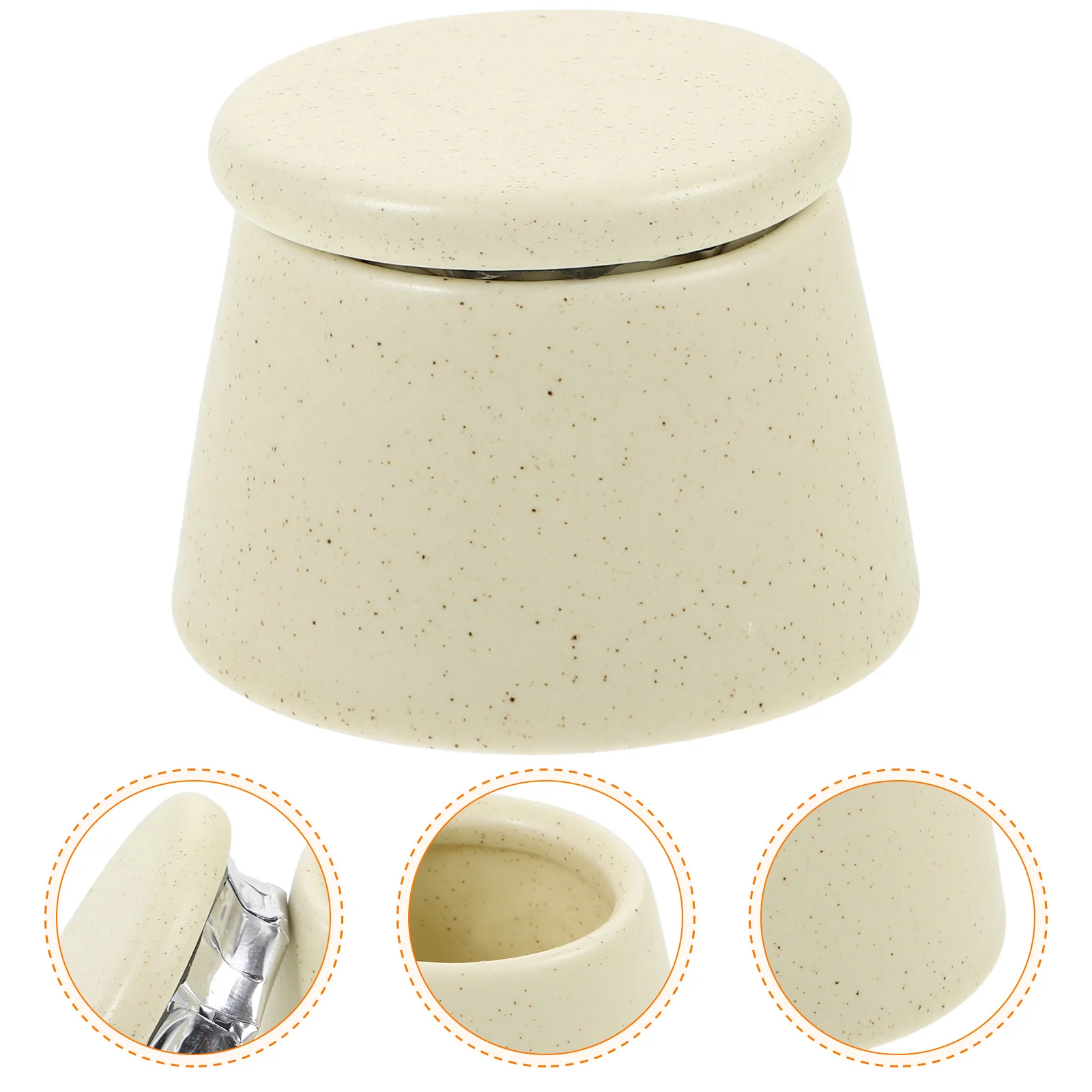 

Nail Dappen Dish with Lid Ceramic Acrylic Powder Mixing Cup DIY Manicure Kit Professional Nail Technician Gift