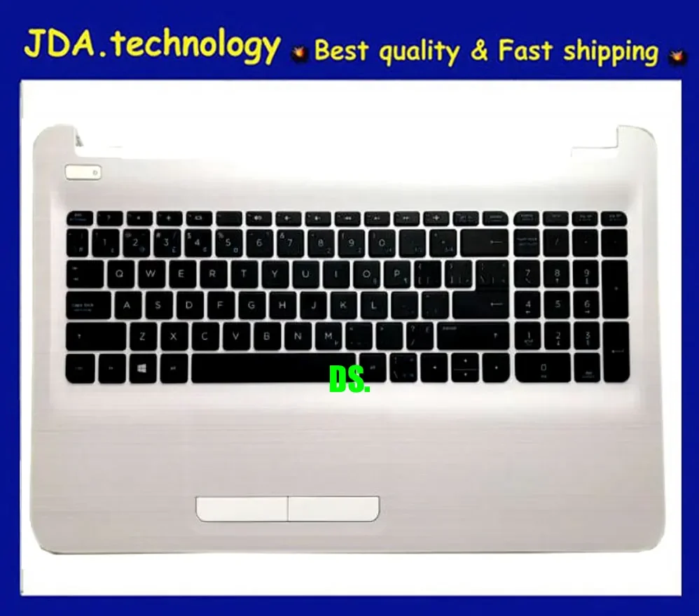 

New Palmrest topcase For HP PAVILION 15-AC AF AY AJ BA BD 250 255 256 G4 G5 TPN-C125 keyboard upper cover touchpad,White