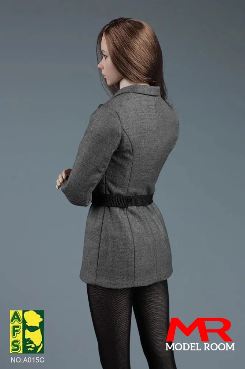 AFS A015 1/6スケール 女性 スリム ビジネススーツ コート パンスト 胸当て付き 衣装セット モデル フィット 12インチ ソルジャー アクションフィギュア ボディ