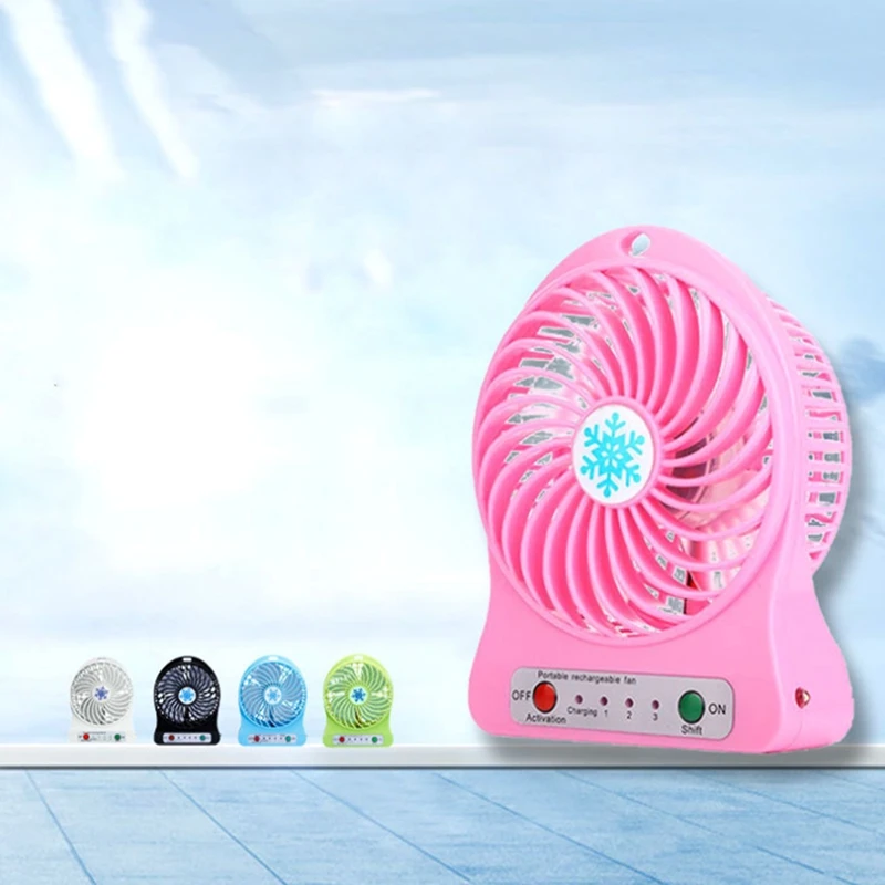 Draagbare Oplaadbare Mini Ventilator Luchtkoeler Mini Bureau Ventilator Usb Koeling Oplaadbare Handheld Fans Groen