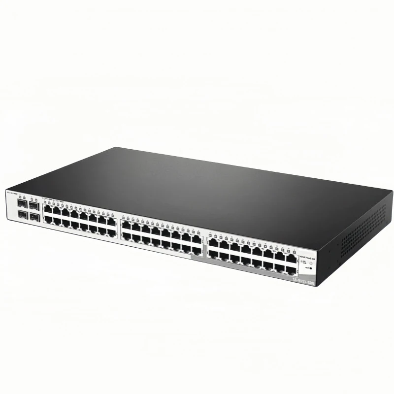 

48-портовый гигабитный управляемый коммутатор уровня 2, 48 портов Gigabit Ethernet + 4 порта SFP, веб-управление, поддержка VLAN