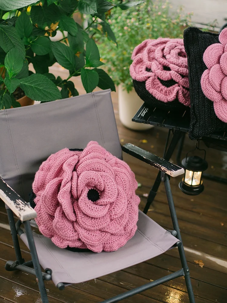 hanrted-simple-modern-tea-rose-series-pillow-material-kit-yarn-barest-cuion-diy-knitting-kit-ele-mat-sle