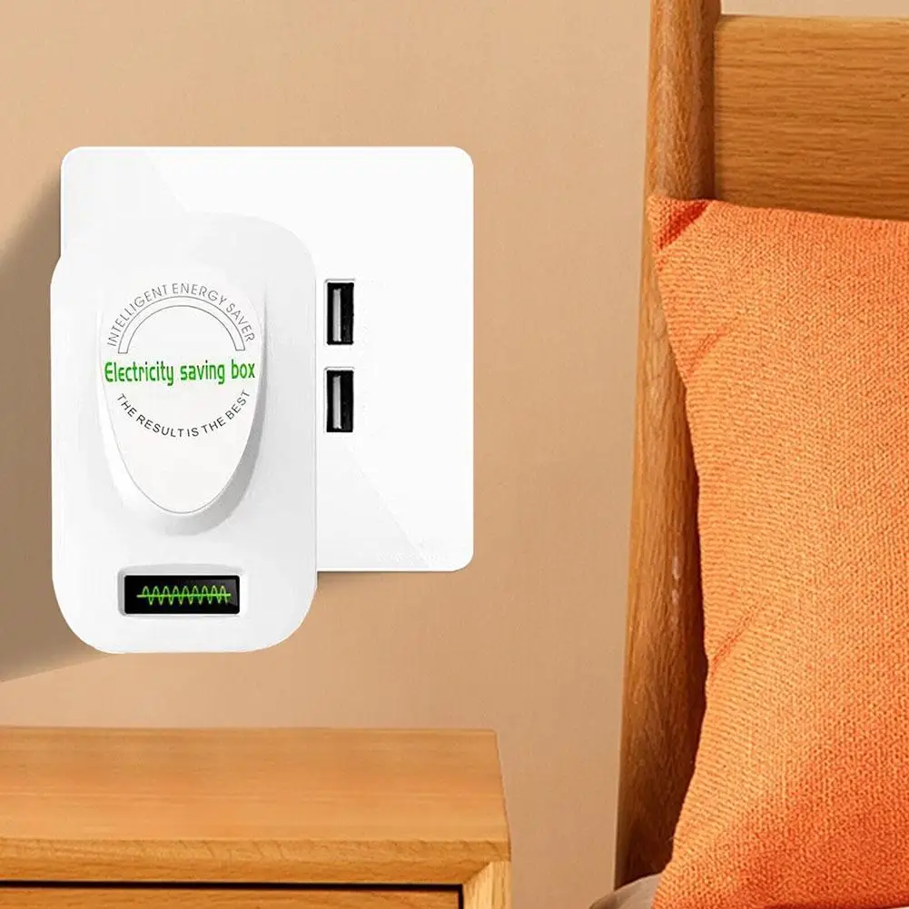 US 50~60HZ Home Electricity Saving Box ABS Flame Retardant  Energy Economist Electric Power Saver Box Device