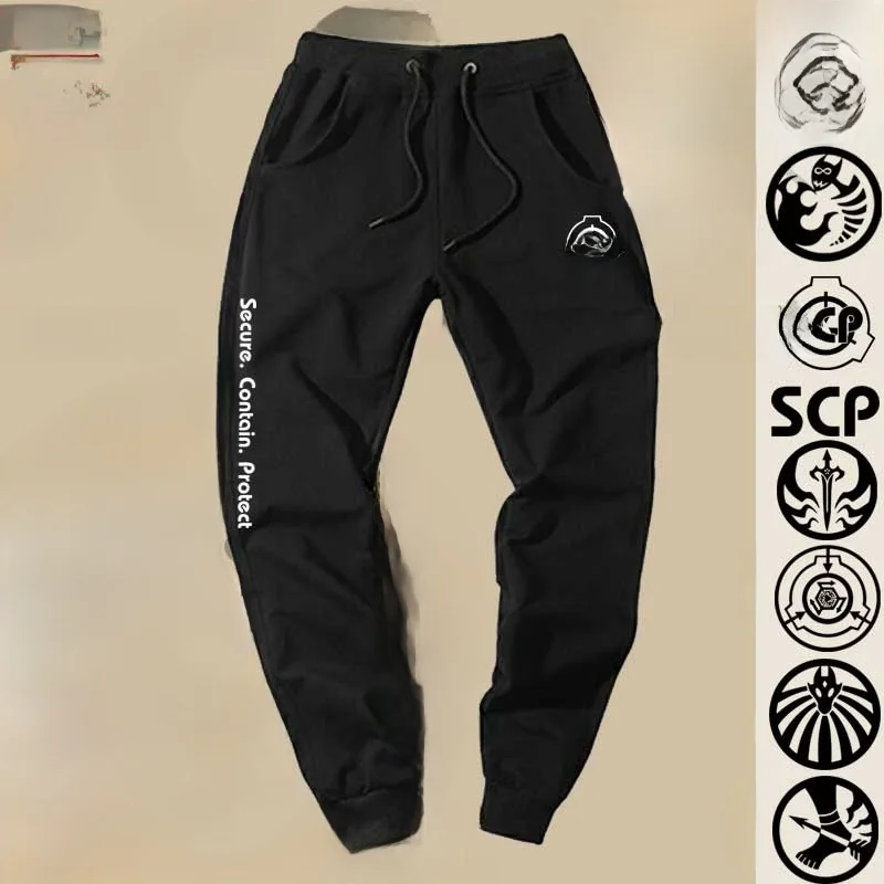 

SCP Foundation Superl Horror Biological Containment Center Small Foot Guard Pants ex Sports Leisure Long Trousers